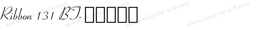 Ribbon 131 BT字体转换